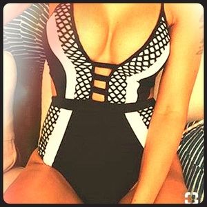 Low cut bathing suit